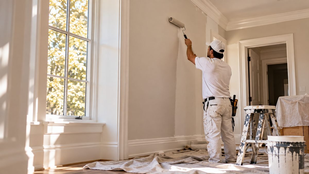 Interior wall painting